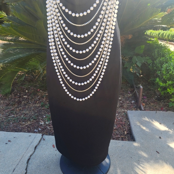Gorgeous Pearl & Rhinestone Embellished Midi Dress - Black!! - Picture 5 of 5
